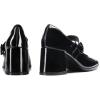 Dream Pairs Escarpins pour Femme – Plateforme épaisse Mary Janes – Boucle – Appartements – Bouche Plate – Japonais – Mignon – Chaussures de Princesse Lolita(Noir Brillant)