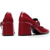 Dream Pairs Escarpins pour Femme – Plateforme épaisse Mary Janes – Boucle – Appartements – Bouche Plate – Japonais – Mignon – Chaussures de Princesse Lolita(Rouge)