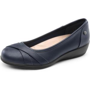 DREAM PAIRS Ballerines Femme Classique Chaussures Plates pour Femmes Confortables et Légères DWUMFA2503(Marine)