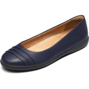 DREAM PAIRS Ballerines Femme Confortable Chaussures Plates pour Femmes Elégantes à Enfiler Antidérapante SDFA2306W(Marine)