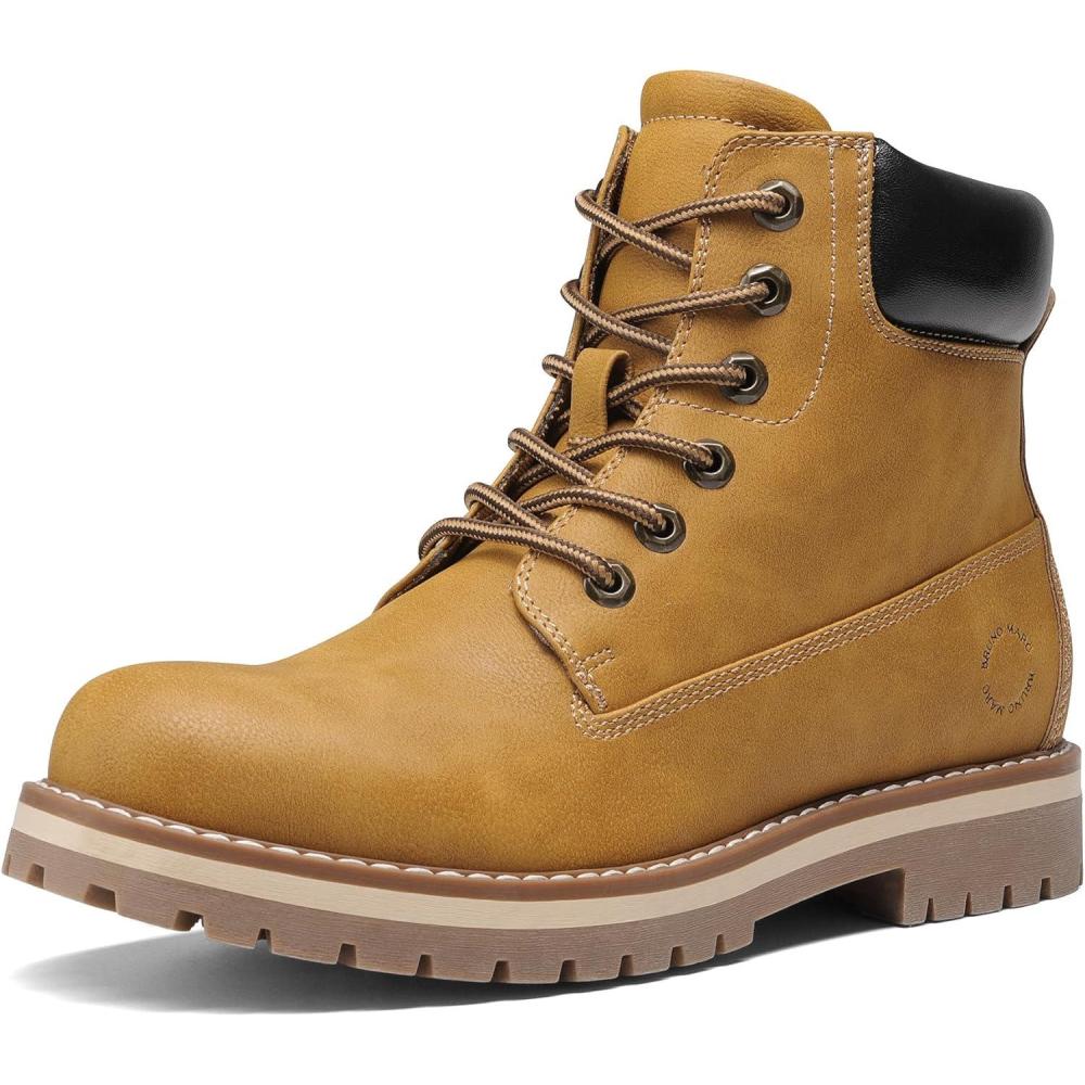 imageBruno Marc Botte Homme Classique Bottes Dcontractes pour Hommes avec Doublure Respirante Lgre et ConfortableJaune