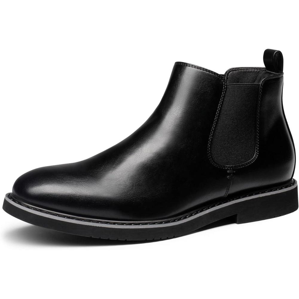 imageBruno Marc Bottines Chelsea Bottes Homme Confortable Classiques Ankle BootsNoir