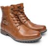 Bruno Marc Bottes Moto Homme Bottes Lacets Chukka Classiques Chaussures Biker Casual(Brun)