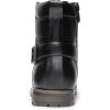 Bruno Marc Bottes Moto Homme Bottes Lacets Chukka Classiques Chaussures Biker Casual(Noir)