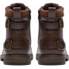 Bruno Marc Bottes de moto à lacets classiques pour homme avec fermeture éclair latérale(Marron)