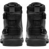Bruno Marc Bottes de moto à lacets classiques pour homme avec fermeture éclair latérale(Tout Noir)