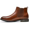 Bruno Marc Bottine Homme Cuir Chelsea Boots Mode Chaussures Confortables Bottes Hommes(Brun Pu)