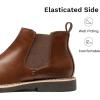 Bruno Marc Bottines Chelsea Bottes Homme Confortable Classiques Ankle Boots(Marron)