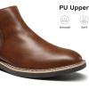 Bruno Marc Bottines Chelsea Bottes Homme Confortable Classiques Ankle Boots(Marron)