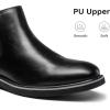 Bruno Marc Bottines Chelsea Bottes Homme Confortable Classiques Ankle Boots(Noir)