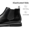 Bruno Marc Bottines Chelsea Bottes Homme Confortable Classiques Ankle Boots(Noir)