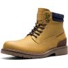 Bruno Marc Bottes Hiver Hommes – Bottines Courtes Chaudes et Doublées pour Garçons, Idéales pour Plein Air, Randonnée et Trekking(Jaune)