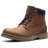 Bruno Marc Bottes Hiver Hommes – Bottines Courtes Chaudes et Doublées pour Garçons, Idéales pour Plein Air, Randonnée et Trekking(Marron)