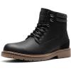 Bruno Marc Bottes Hiver Hommes – Bottines Courtes Chaudes et Doublées pour Garçons, Idéales pour Plein Air, Randonnée et Trekking(Noir)