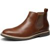 Bruno Marc Bottines Chelsea Bottes Homme Confortable Classiques Ankle Boots(Marron)