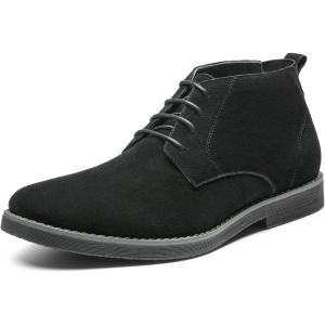 Bruno Marc Bottes Hommes Elégante Bottines Chukka avec Doublure Respirante Confortable(Noir)