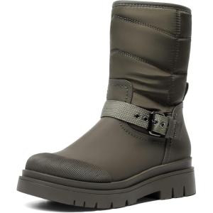 DREAM PAIRS Botte de Neige pour Femme Bottes de Hiver Chaussures Chaude SDSB2202W-E(Vert Olive)