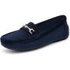 DREAM PAIRS Femmes Mocassins Loafers Confortables à Enfiler Chaussures Plates pour Marche Conduite(Bleu)