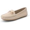 DREAM PAIRS Femmes Mocassins Loafers Confortables à Enfiler Chaussures Plates pour Marche Conduite(Kaki)
